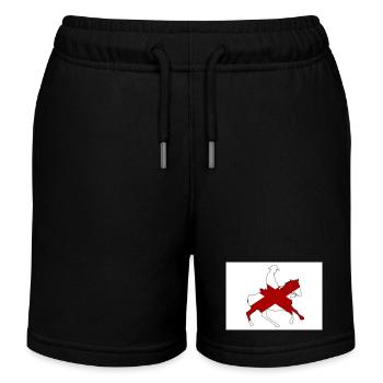 Alabama Staatsflagge Cowboy - Kinder Organic Joggingshorts Mini Bolter von Stanley/Stella - Schwarz - Vorne