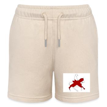 Alabama Staatsflagge Cowboy - Kinder Organic Joggingshorts Mini Bolter von Stanley/Stella - Natur - Vorne