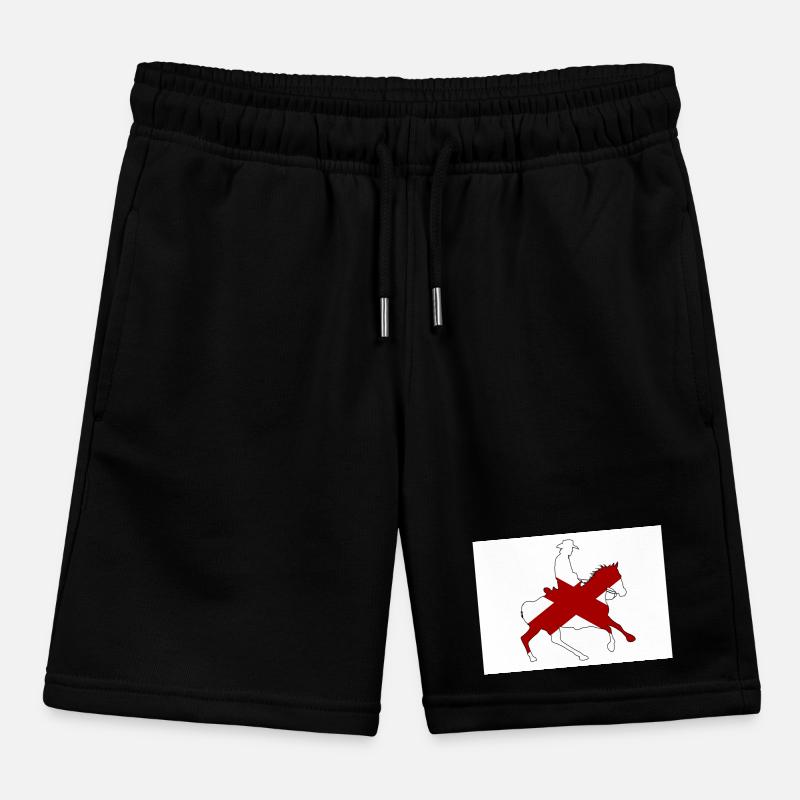 Alabama State Flag Cowboy Kids Organic Sweat Shorts by Stanley/Stella