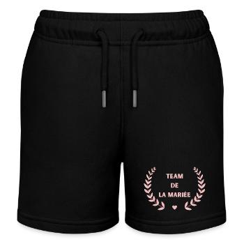 Roségold Braut Team - Brautgeschenk - Kinder Organic Joggingshorts Mini Bolter von Stanley/Stella - Schwarz - Vorne
