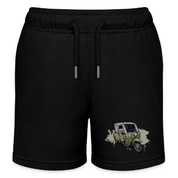 Tricycle Duo DDR - illustration - Short de jogging enfant bio Stanley/Stella - noir - Devant
