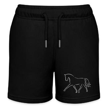 Cheval de dressage - Short de jogging enfant bio Stanley/Stella - noir - Devant