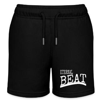 rythme de la vie cadeau geek dictons rythme - Short de jogging enfant bio Stanley/Stella - noir - Devant