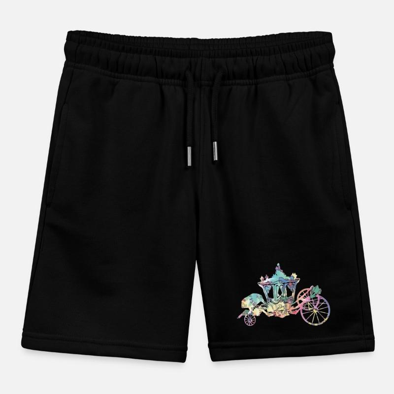 Carriage silhouette Kids Organic Sweat Shorts by Stanley/Stella