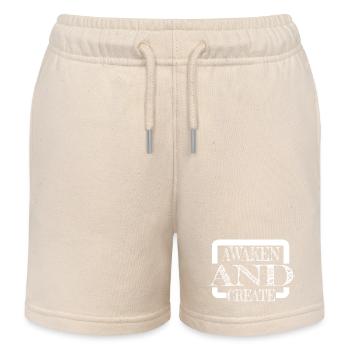 creative innovation inner enlightenment - Kinder Organic Joggingshorts Mini Bolter von Stanley/Stella - Natur - Vorne