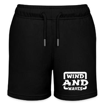 Planche à voile Présenter des astuces de planche à voile - Short de jogging enfant bio Stanley/Stella - noir - Devant