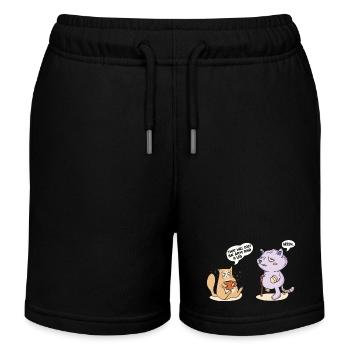 Cela coûtera un bras et une jambe Chat drôle qui parle - Short de jogging enfant bio Stanley/Stella - noir - Devant