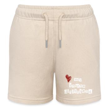 Love my insane girlfriend - Kinder Organic Joggingshorts Mini Bolter von Stanley/Stella - Natur - Vorne