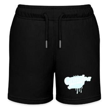 Grandpa Deluxe Best Grandpa Grandpa Love Grandpa Logo - Kids Organic Sweat Shorts by Stanley/Stella - black - Front