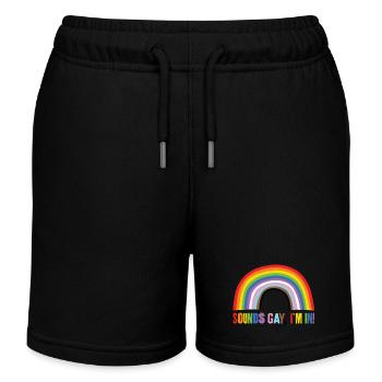 Sounds gay, I'm in! - Kids Organic Sweat Shorts by Stanley/Stella - black - Front