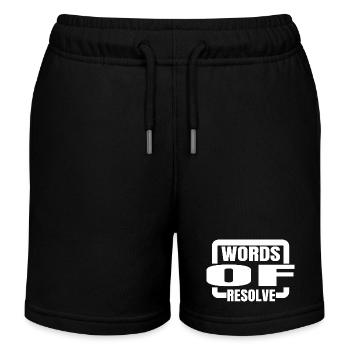 détermination inébranlable cadeau idée cadeau - Short de jogging enfant bio Stanley/Stella - noir - Devant