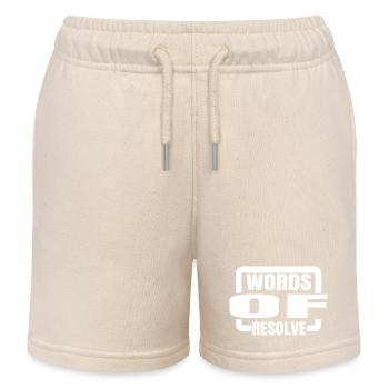 unwavering determination present idea gift - Kinder Organic Joggingshorts Mini Bolter von Stanley/Stella - Natur - Vorne
