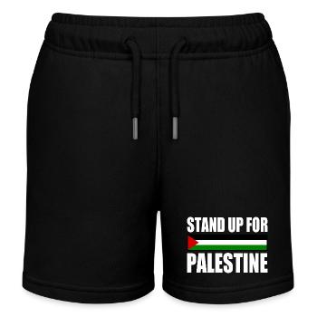 stand up for palestine - Kids Organic Sweat Shorts by Stanley/Stella - black - Front