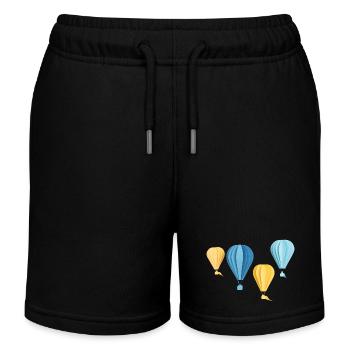Rêves de vol - Short de jogging enfant bio Stanley/Stella - noir - Devant