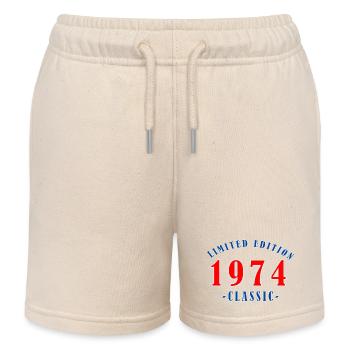 Anniversaire de 1974 - Short de jogging enfant bio Stanley/Stella - écru doux - Devant