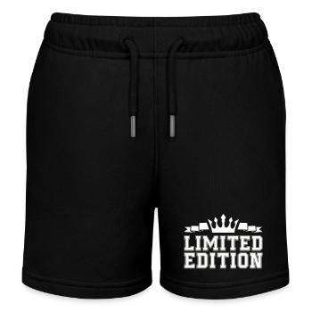 édition limitée 1 - Short de jogging enfant bio Stanley/Stella - noir - Devant