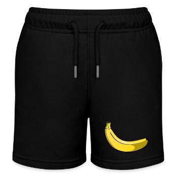Banane - Short de jogging enfant bio Stanley/Stella - noir - Devant