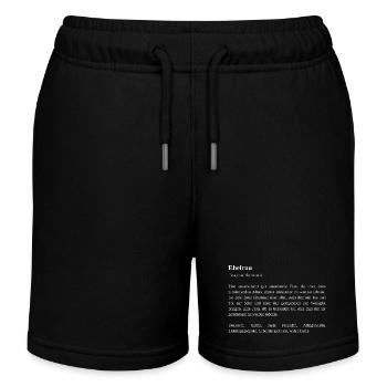 Die Ehefrau Beschreibung einer Ehefrau beste Frau - Kinder Organic Joggingshorts Mini Bolter von Stanley/Stella - Schwarz - Vorne