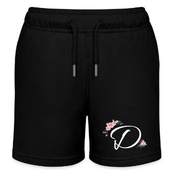 Brief der Blumen - Kinder Organic Joggingshorts Mini Bolter von Stanley/Stella - Schwarz - Vorne