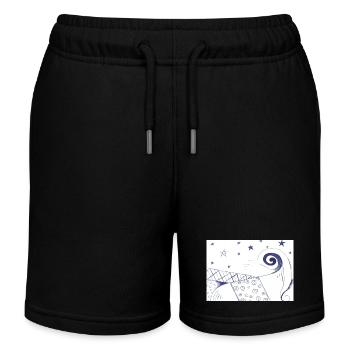 Art moderne - Short de jogging enfant bio Stanley/Stella - noir - Devant