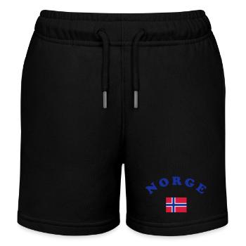 Norwegian flag - Kids Organic Sweat Shorts by Stanley/Stella - black - Front