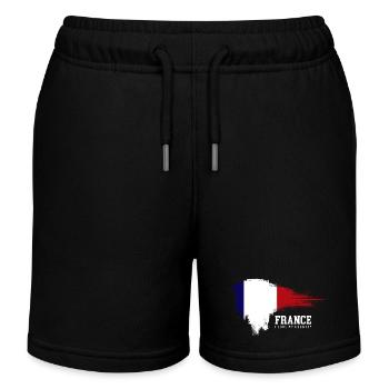 Fierté du drapeau français - Short de jogging enfant bio Stanley/Stella - noir - Devant