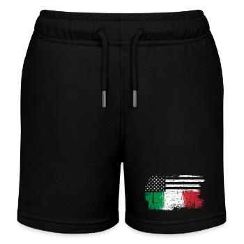 Etoiles et Fusion Tricolore - Short de jogging enfant bio Stanley/Stella - noir - Devant