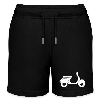 Roller Italien Symbol Urlaub Fan Vintage Retro Fun - Kinder Organic Joggingshorts Mini Bolter von Stanley/Stella - Schwarz - Vorne