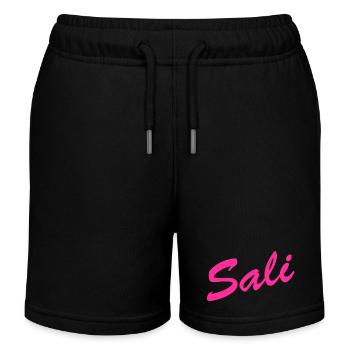 Sali zäme! - Kinder Organic Joggingshorts Mini Bolter von Stanley/Stella - Schwarz - Vorne
