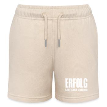 Success Slogan Founder Entrepreneur Startup - Kids Organic Sweat Shorts by Stanley/Stella - soft Ecru - Front