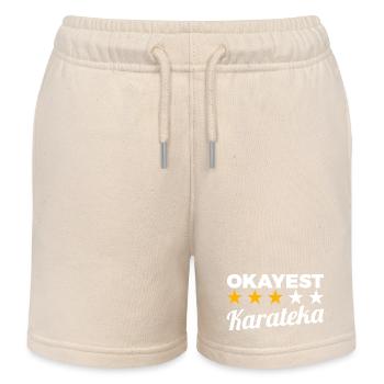 Karatéka moyen - Short de jogging enfant bio Stanley/Stella - écru doux - Devant