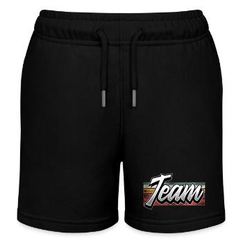 Team - Kinder Organic Joggingshorts Mini Bolter von Stanley/Stella - Schwarz - Vorne
