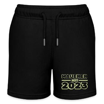 2023 - Short de jogging enfant bio Stanley/Stella - noir - Devant