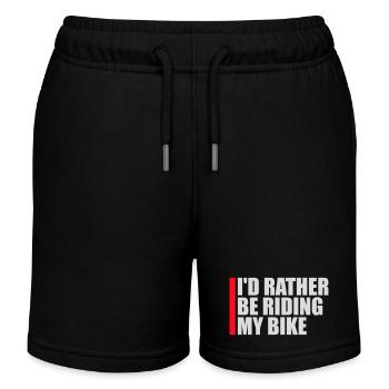 Cyclisme Je préfère faire du vélo - Short de jogging enfant bio Stanley/Stella - noir - Devant