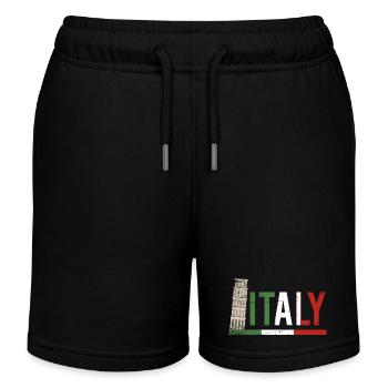 Portrait du drapeau du Colisée de l’Italie - Short de jogging enfant bio Stanley/Stella - noir - Devant