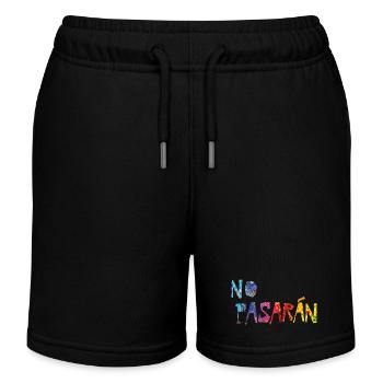 no pasaran - Kinder Organic Joggingshorts Mini Bolter von Stanley/Stella - Schwarz - Vorne