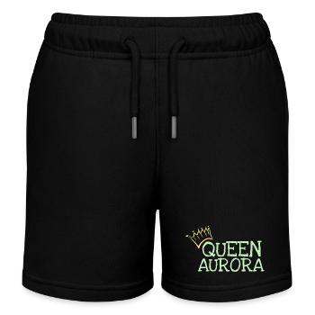 Geschenk für Aurora - Kinder Organic Joggingshorts Mini Bolter von Stanley/Stella - Schwarz - Vorne