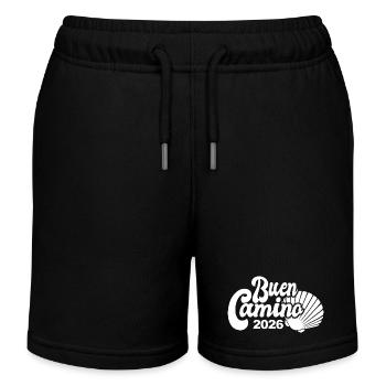 Buen Camino 2026 | Jakobsweg, Pilger, Santiago - Kinder Organic Joggingshorts Mini Bolter von Stanley/Stella - Schwarz - Vorne