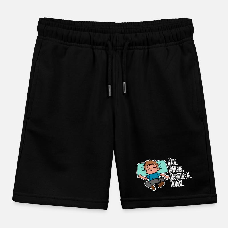 Today I don't do anything, absolutely nothing! Kids Organic Sweat Shorts by Stanley/Stella