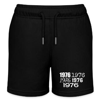 1976 - Short de jogging enfant bio Stanley/Stella - noir - Devant
