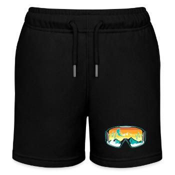 Skier's Goggles - Kids Organic Sweat Shorts by Stanley/Stella - black - Front