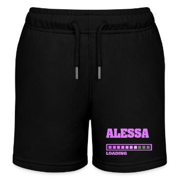 ALESSA - Short de jogging enfant bio Stanley/Stella - noir - Devant