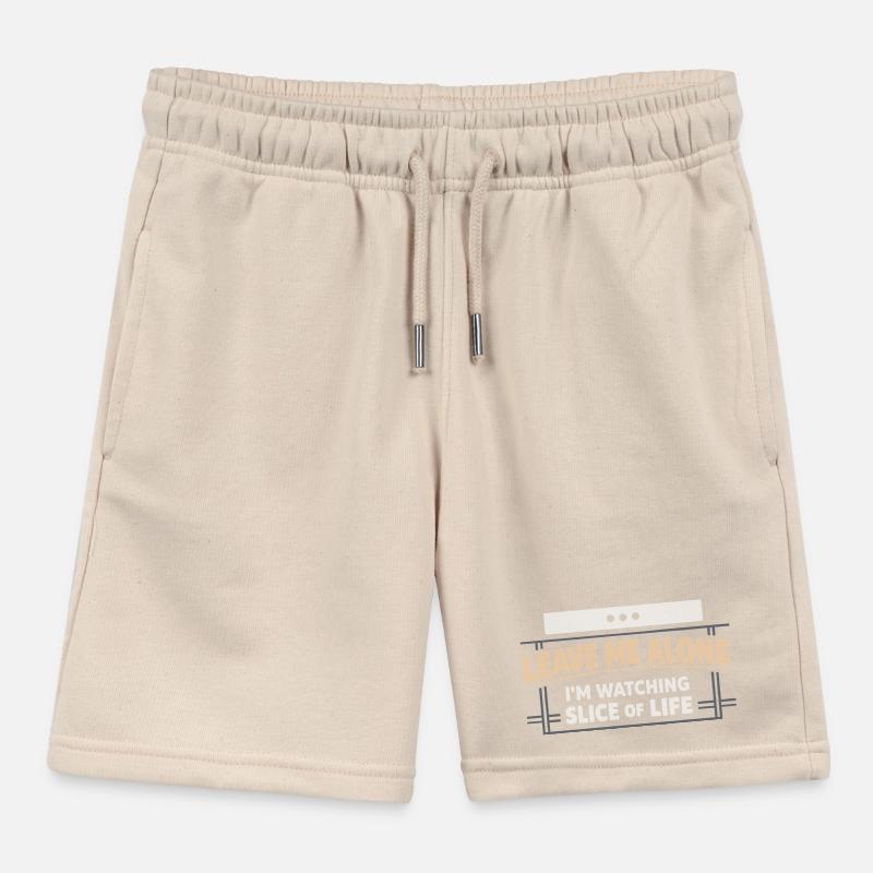 Anime introvert Weeb couch potato Kids Organic Sweat Shorts by Stanley/Stella