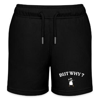 Mais pourquoi ? Style Pingouin - Short de jogging enfant bio Stanley/Stella - noir - Devant