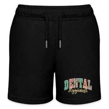 Hygiéniste dentaire Palette de couleurs Hygiéniste dentaire - Short de jogging enfant bio Stanley/Stella - noir - Devant