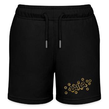 Vorname Laila - Kinder Organic Joggingshorts Mini Bolter von Stanley/Stella - Schwarz - Vorne
