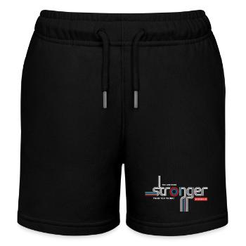 Stronger than you think – Retro Typo - Kids Organic Sweat Shorts by Stanley/Stella - black - Front