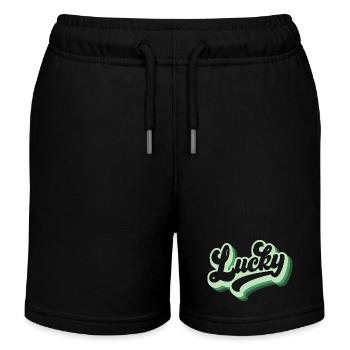 Cadeau de la Saint-Patrick Trèfle Hommes, Femmes, Enfants - Short de jogging enfant bio Stanley/Stella - noir - Devant