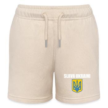 Ukraine - Kinder Organic Joggingshorts Mini Bolter von Stanley/Stella - Natur - Vorne