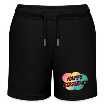 ALLES GUTE ZUM GEBURTSTAG. ALLES GUTE ZUM GEBURTSTAG. JAHRESTAG. - Kinder Organic Joggingshorts Mini Bolter von Stanley/Stella - Schwarz - Vorne